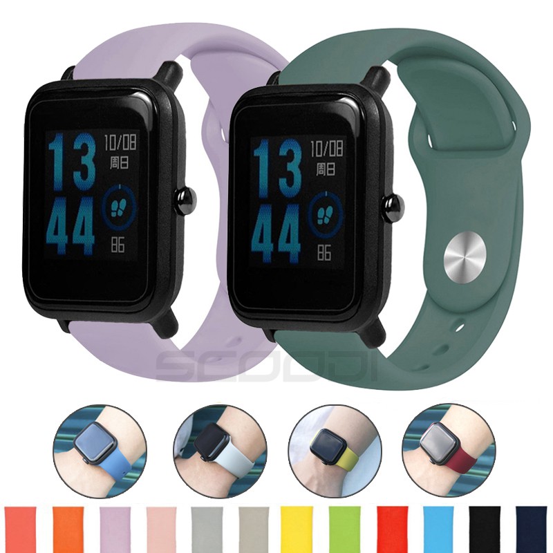 สายคล้องคอซิลิโคนนิ่ม สําหรับ Huami Amazfit bip Bit Lite Youth 1S bip 3 bip u pro s