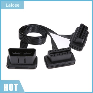 Laicee 16Pin Obd2 Male To Female Splitter สายเคเบิ้ลเชื่อมต่อบลูทูธสําหรับเข้ากันได้กับ Elm327