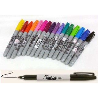 ปากกา Sharpie หัวเมจิก ปากกามาร์คเกอร์ หัว Fine 1 มิล