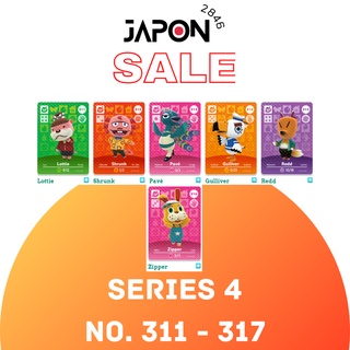 Animal Crossing Amiibo cards ของแท้ Series 4 No. 311-316