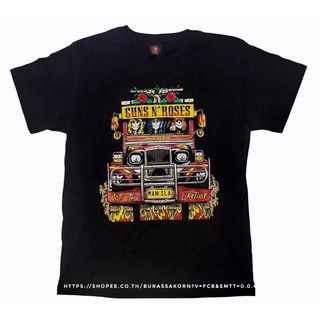 HA เสื้อวงgun n roses t shirts เสื้อยืดย้อนยุค