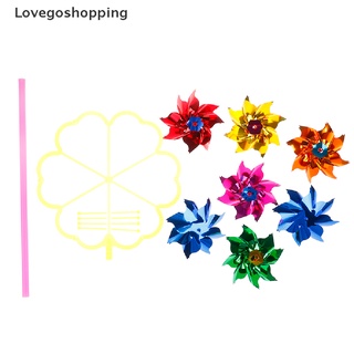 Lovegoshopping Colorful DIY Sequins Windmill Wind Spinner Home Garden Yard Decoration Kids Toy TH
