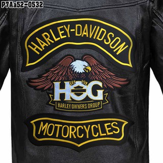 อาร์มติดเสื้อ HARLEY DAVIDSON ลายนกอินทรีย์ อาร์มติดเสื้อฮาเล่ย์ นกอินทรีย์ อาร์ม HARLEY DAVIDSON OWNERS GROUP