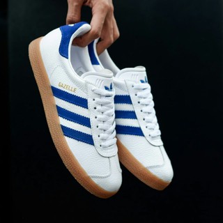 รองเท้าผ้าใบ Adidas Gazelle สีขาวสีฟ้า