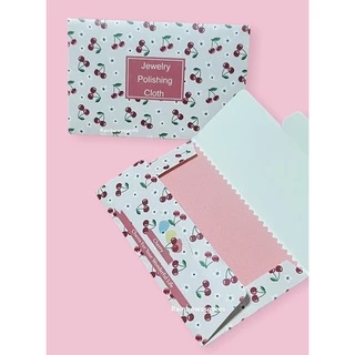 (พร้อมส่ง) Silver Polishing cloth ผ้าเช็ดทำความสะอาด เงิน จิวเวลรี่