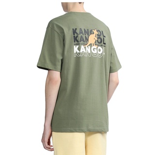 เสื้อยืดแขนสั้น คอกลม พิมพ์ลายโลโก้ Kangol แฟชั่นสตรีท เหมาะกับฤดูใบไม้ผลิ และฤดูร้อน สําหรับผู้ชาย