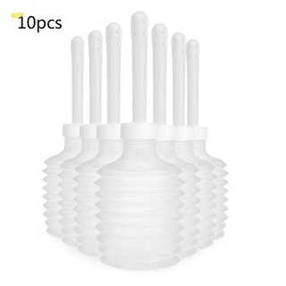 WER 10Pcs 200ml Disposable Anal Vaginal Bulb Douche Irrigator Enema Rectal Syringe Cleaner