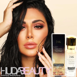 Huda Beauty 24K Primer Golden Edition 40ml ไพรม์เมอร์เพิ่มประกายเงางามให้ผิวหน้าดูโดดเด่นสวยทุกมุมมอง