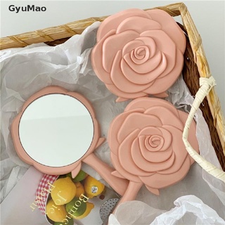 [cxGYMO] Handheld Vanity Mirror Vintage Rose Makeup Mirror Hand Mirror Pocket Mirror  HDY