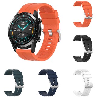 อ่อนนุ่ม สายรัดซิลิโคนสำหรับ Huawei GT 46mm/ GT2 46mm Watch Band