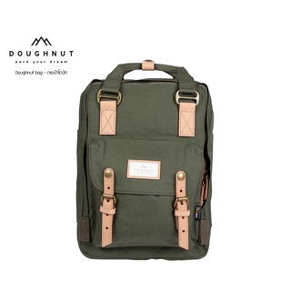 DOUGHNUT BAG : MACAROON CLASSIC PFC FREE SERIES : ARMY กระเป๋าโดนัทน้ำหนักเบา หนังแท้ กันน้ำได้ กระเป๋าโดนัท กระเป๋าสะพายข้าง กระเป๋า กระเป๋าผู้หญิง (รหัสสินค้า 06681)