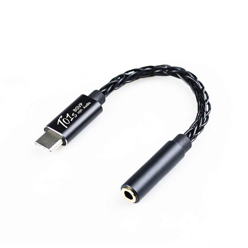 BGVP T01s หางหนู Type-C พร้อมชิป DAC ในตัว รองรับ Hi-Res มีให้เลือกช่องเสียบแจ็คทั้ง 3.5 2.5 และ 4.4