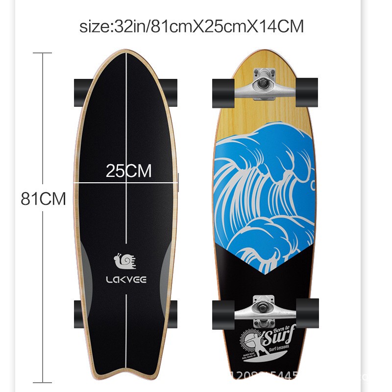 พร้อมส่ง   Geele Surfskate Board CX4 & LAKVEE Surfskate Board CX4 ขนาด 32 นิ้ว ส่งเร็ว ของแท้ 100%