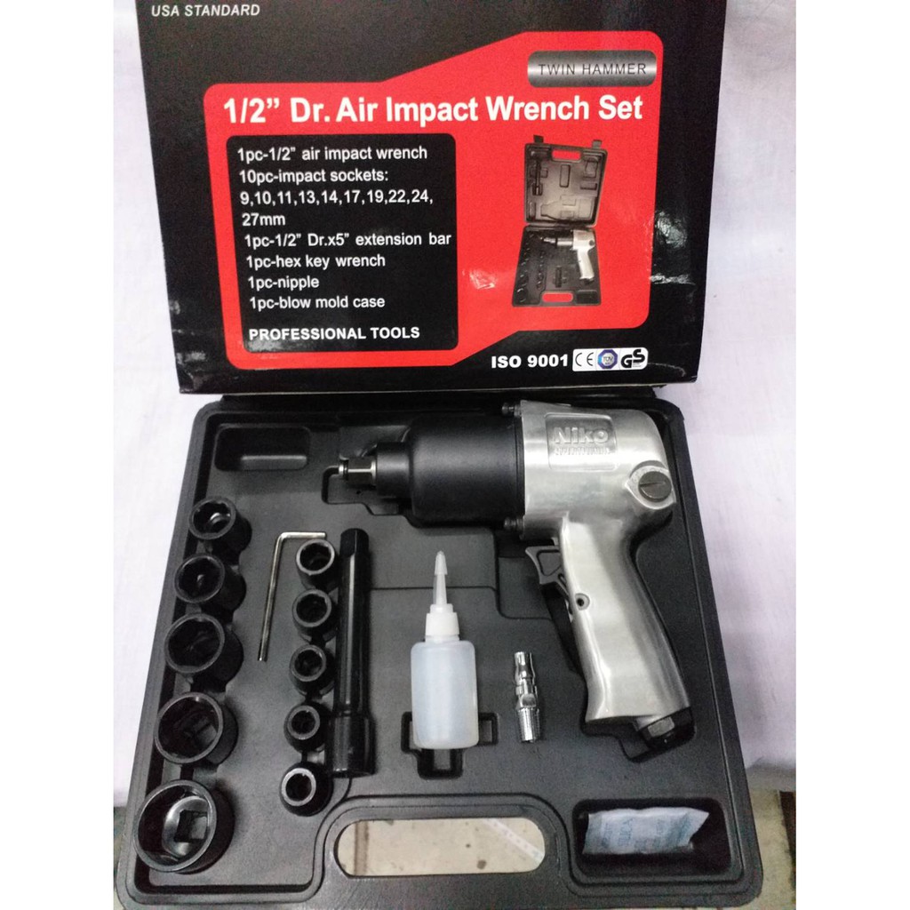 NIKO บล็อกลม 1/2 นิ้ว (4 หุน) NIKO รุ่น NIKO-101 ลูกตีแบบคู่