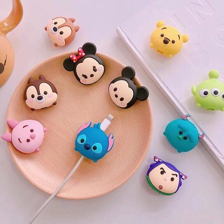 พร้อมส่ง 2 in 1 สายชาร์จ ฟิกเกอร์การ์ตูน TSUM TSUM น่ารัก รุ่นใหม่