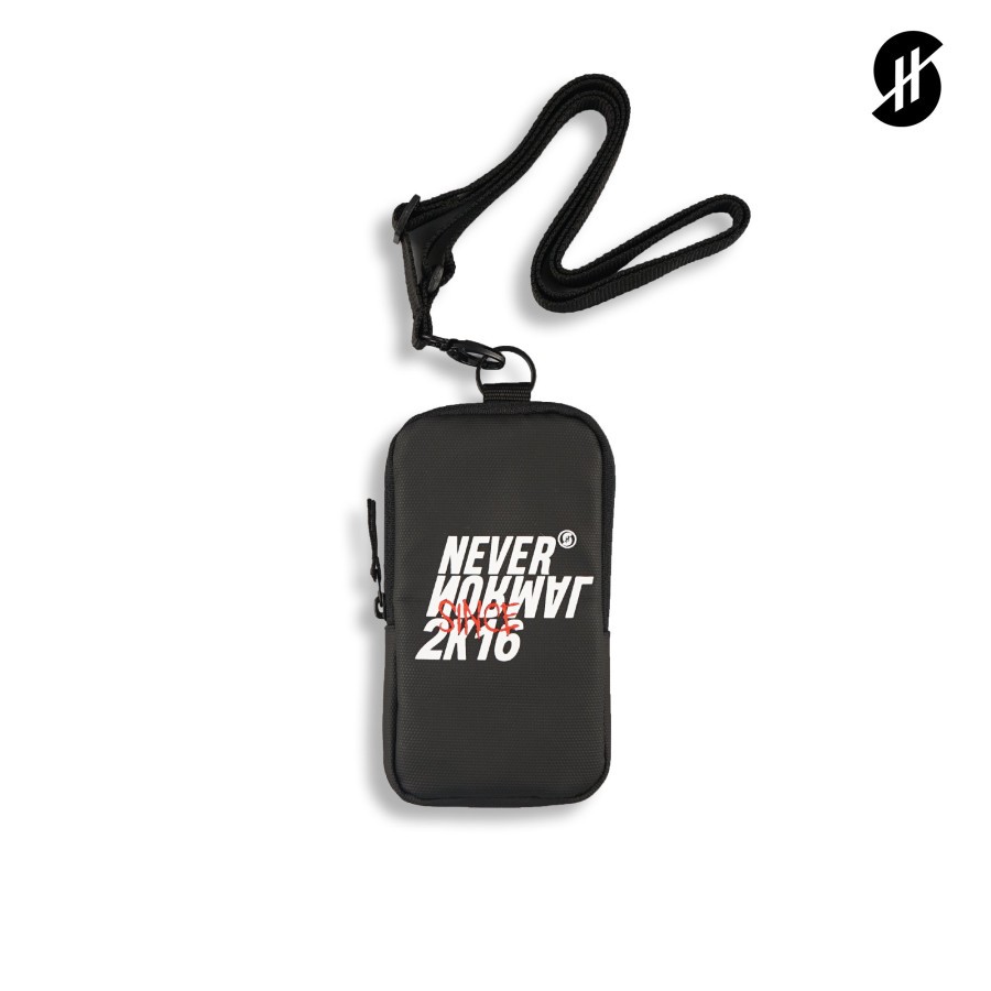 Stayhoops Tagline - กระเป๋าคล้องคอใสพิมพ์ลาย - กระเป๋าสะพายสีดํา HP Sling Bag