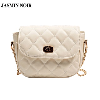 Jasmin NOIR กระเป๋าสะพายไหล่ สะพายข้าง สายโซ่ ลายสก๊อต สําหรับผู้หญิง