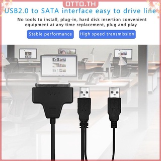 【OT】30cm USB 2.0 to SATA 2.5/3.5 inch SSD Hard Disk Drive Adapter Converter for Desktop Laptop