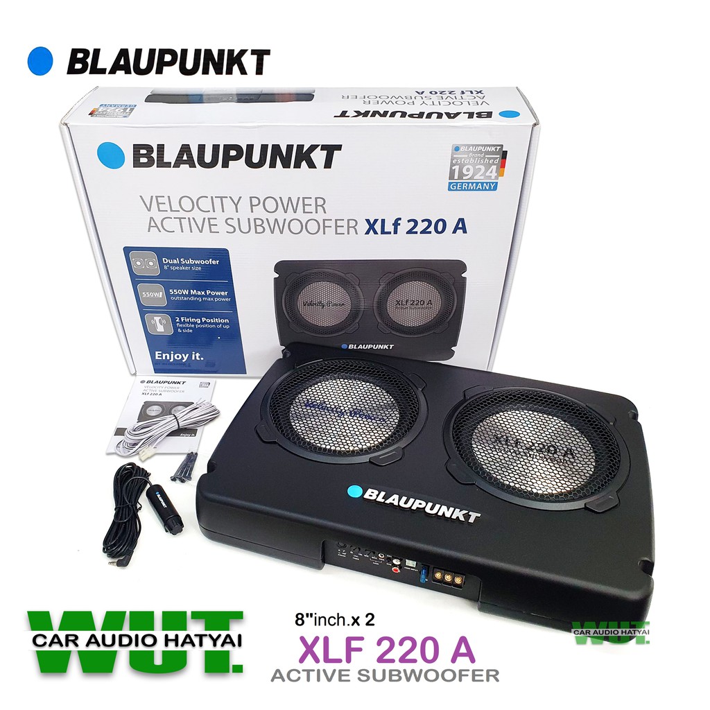 BLAUPUNKT Activ subwoofer ลำโพงซับวูฟเฟอร์หรือซับบ็อก SubBox ขนาดดอก 8"นิ้วคู่ BLAUPUNKT รุ่น XLF 22