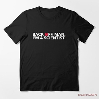 เสื้อยืดผ้าฝ้ายพิมพ์ลายขายดี เสื้อยืดแขนสั้นลําลอง พิมพ์ลาย Back off Man I m a Scientist แฟชั่นฤดูร้อน สไตล์สตรีท สําหรั