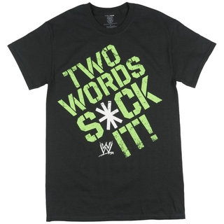 คอลูกเรือWwe D Generation X Dx Two Words Suck It T-Shirt Wrestling Black Birthday Present Black sluGS-5XL