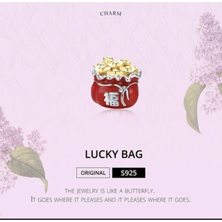 ชาร์ม​ เงินแท้​ S925​ lucky bag และอื่นๆ​ ใส่ในสร้อย​แพน​ได้​ค่ะ​