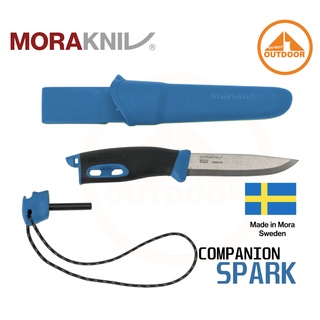 Morakniv Companion Spark #BLUE มีดเดินป่าพร้อมแท่งขีดไฟ