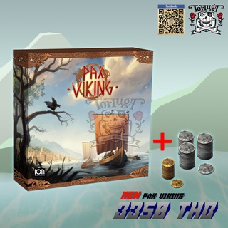 Pax Viking Boardgame พร้อมเหรียญ Metal Coin ครบ set ย้อนยุคสมัยไวกิ้ง