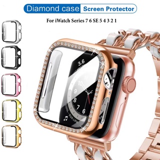 เคสนาฬิกาข้อมือ PC แบบบางพิเศษ ป้องกันหน้าจอ สําหรับ Apple Watch Case 41 มม. 45 มม. 44 มม. 40 มม. Iwatch Series 7 6 5 4 3 SE 2