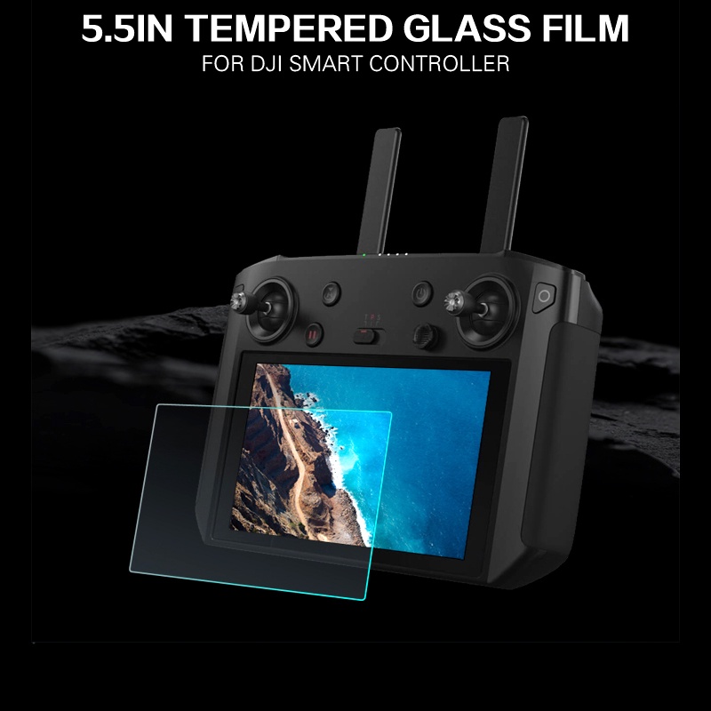 ฟิล์มกระจกนิรภัยสําหรับ DJI Smart control/DJI RC pro รีโมทคอนโทรลพร้อมฟิล์มหน้าจอสําหรับ mavic 2 pro/zoom /mavic 3