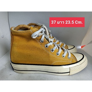 Converse แท้ Size 37 ยาว 23.5 รองเท้ามือสอง ผ้าใบ แฟชั่น ทำงาน ลำลอง เที่ยว เกรด A+(P)