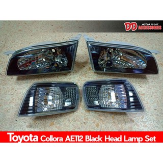 ไฟหน้า AE112 TOYOTA HITORAUE 1999-2000 โคมดำเพชร 4ชิ้น