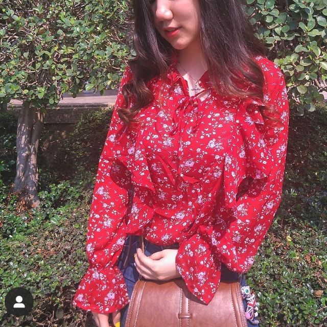 เสื้อลายดอก สไตล์เกาหลี stylistshop