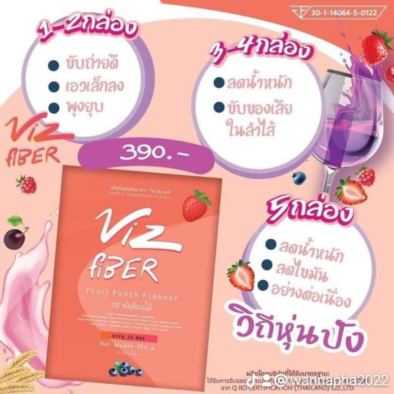Viz fiber detox ดีท็อกซ์