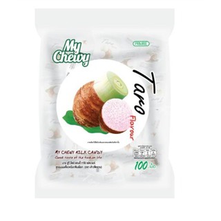 ลูกอม มาย ชูวี่ มิลค์ แคนดี้ ทาโร่ เฟลเวอร์ 100 เม็ด 360 กรัม My Chewy Milk Candy Taro Flavor 100 tablets 360 g.