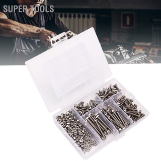 Super Tools~ ชุดน็อตสกรูหกเหลี่ยม M3 300 ชิ้น พร้อมกล่องเก็บ