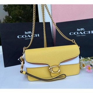 NEW Coach 76199 Neutral Blocking Pop Tabby 61 ครอสบอดี้ สายโซ่ งานช๊อป มีสายคล้องมือ หนังแท้สวยมาก