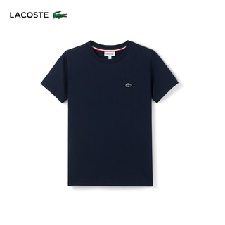 Lacoste เสื้อยืดลําลอง คอกลม แขนสั้น พิมพ์ลาย แฟชั่นฤดูร้อน สําหรับเด็ก