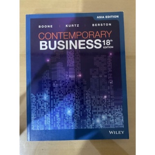 Contemporary Business, 18th Edition, Asia Edition by Boone (Wiley Textbook)