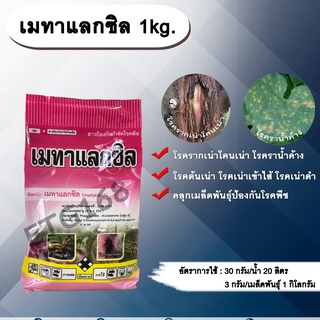 เมทาแลกซิล 1kg. เมทาแลกซิล โรครากเน่าโคนเน่า โรคราน้ำค้าง โรคต้นเน่า โรคเน่าเข้าไส้ โรคเน่าดำ คลุกเมล็ดป้องกันโรค