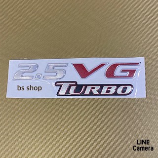 โลโก้* 2.5 VG TURBO งานเรชิ่น ตัวอักษรแยก ติดท้าย TRITON ราคาต่อชิ้น