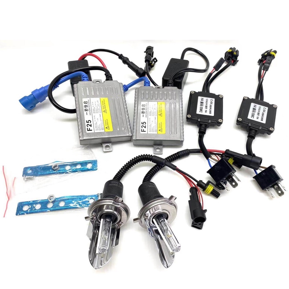 ez_auto ชุดไฟหน้ารถยนต์ xenon ขั้วH4 Hi/Lo  24V 55W