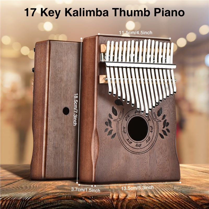 Kalimba Thumb Piano 17 Keys Kalimba Music Machines Kid Professional