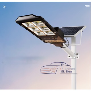 โคมไฟถนนโซล่าเซลล์ Solar Light LED 200W 300W 400W ไฟสว่างมาก ไฟโซล่าเซลล์ ไฟพลังงานแสงอาทิตย์นอกอาคาร