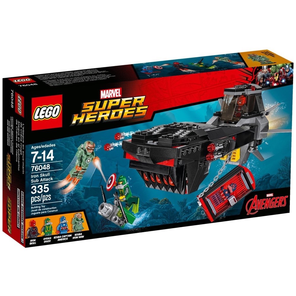 76048 :  LEGO Marvel Super Heroes Avengers Iron Skull Sub (กล่องมีตำหนิ มีภาพประกอบ)