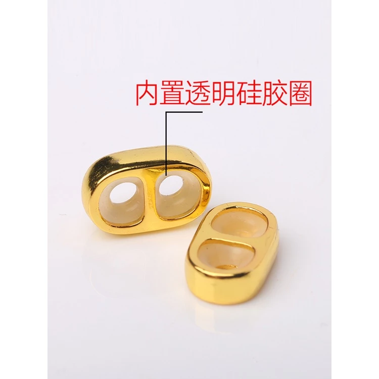 สร้อยข้อมือเชือกหนังประดับลูกปัดทอง 3D ปรับขนาดได้สำหรับผู้หญิง thumbnail 5