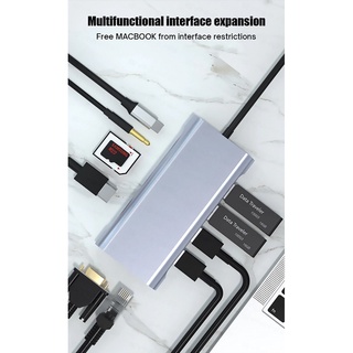 OKER Multi-Port Type-C Hub 11in1 Docking Station  ฮับ USB Type-C มัลติพอร์ต 11in1 Grey.