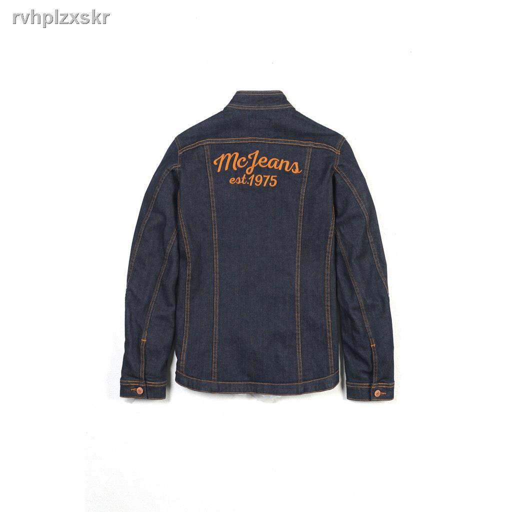 ♈♤♘۞Mc Jeans แจ็คเก็ตยีนส์ ผู้หญิง  MJAZ008 สียีนส์  เสื้อกันหนาว