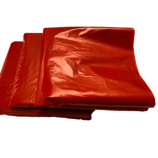 ถุงขยะสีแดง คุณภาพดี ราคาถูก จำนวน 1 กก.