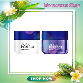 Loreal Paris Aura Perfect Day + Night Cream 50ml. , ครีมบำรุงผิวหน้า ดูแลผิวหน้า ลอรีอัล ออร่า เพอร์เฟ็คท์ ครีม